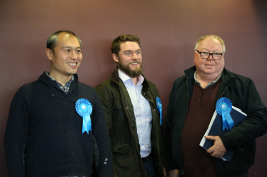 Cllrs Shengke Zhi, Michael Whetton and Candidate Phil Eckersley want your views on how we can make Bowden a better place